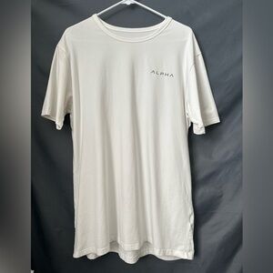 Alpha Industries Men’s White Short Sleeve Tee Size: XXL